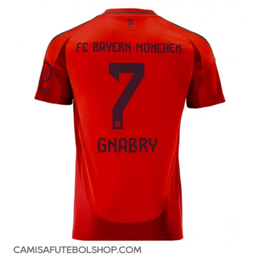 Camisa de time de futebol Bayern Munich Serge Gnabry #7 Replicas 1º Equipamento 2024-25 Manga Curta